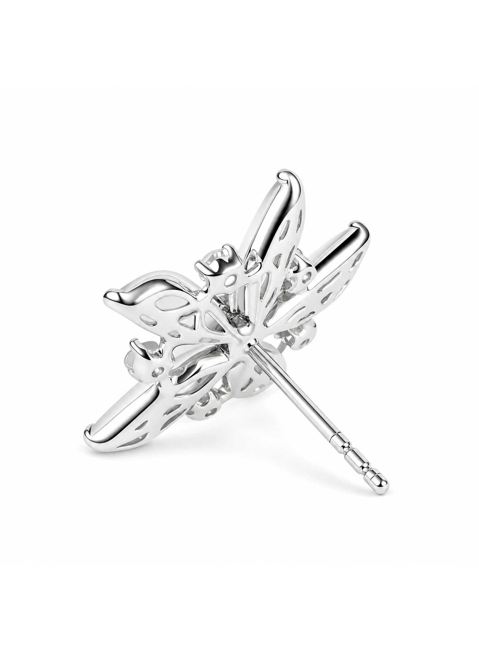 Spin Flower · Zero Two Zero 18K Gold Jadeite and Diamond Earrings