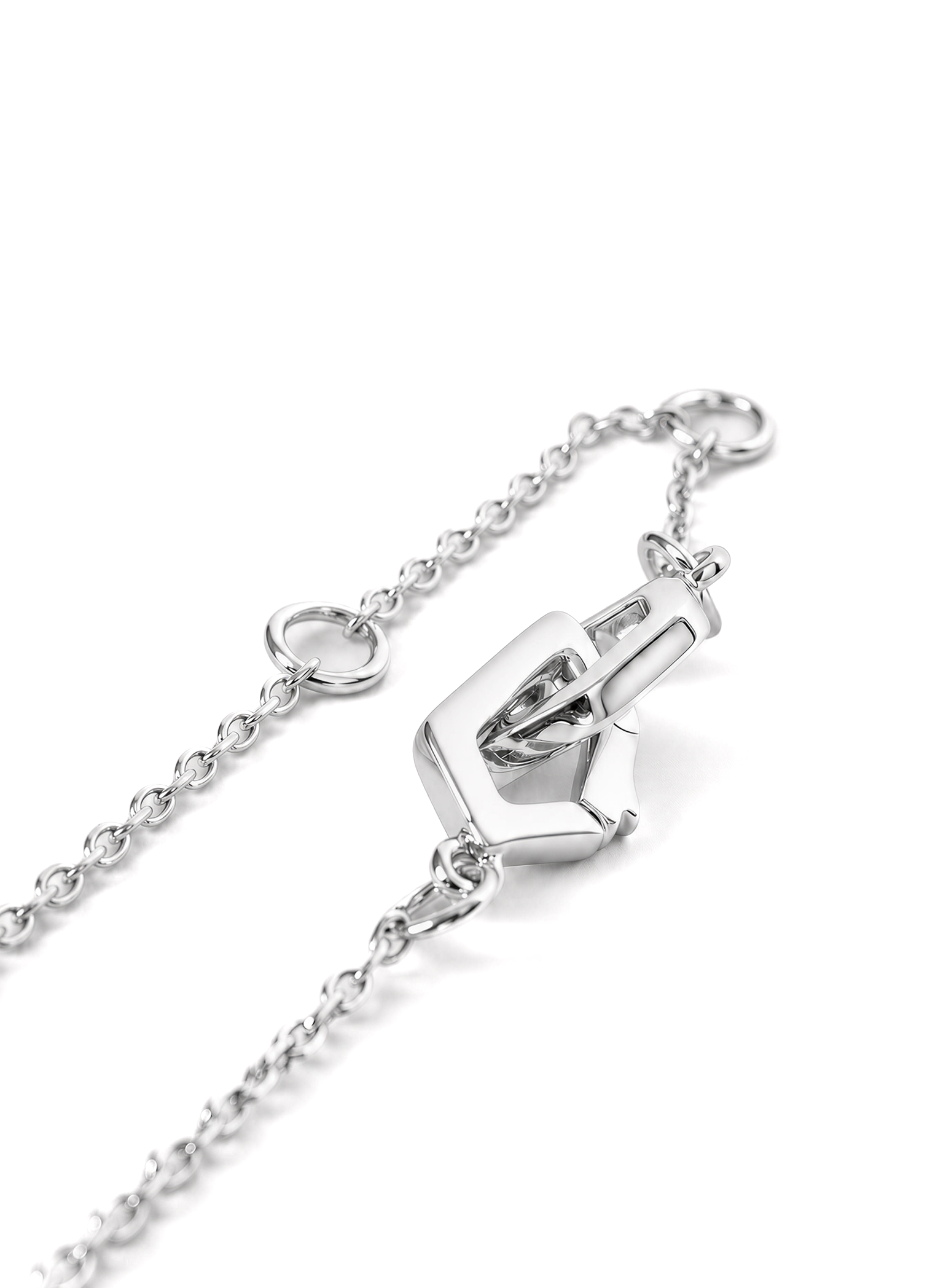 Spin Flower · Zero One Zero  18K Gold Jadeite and Diamond Nacklace