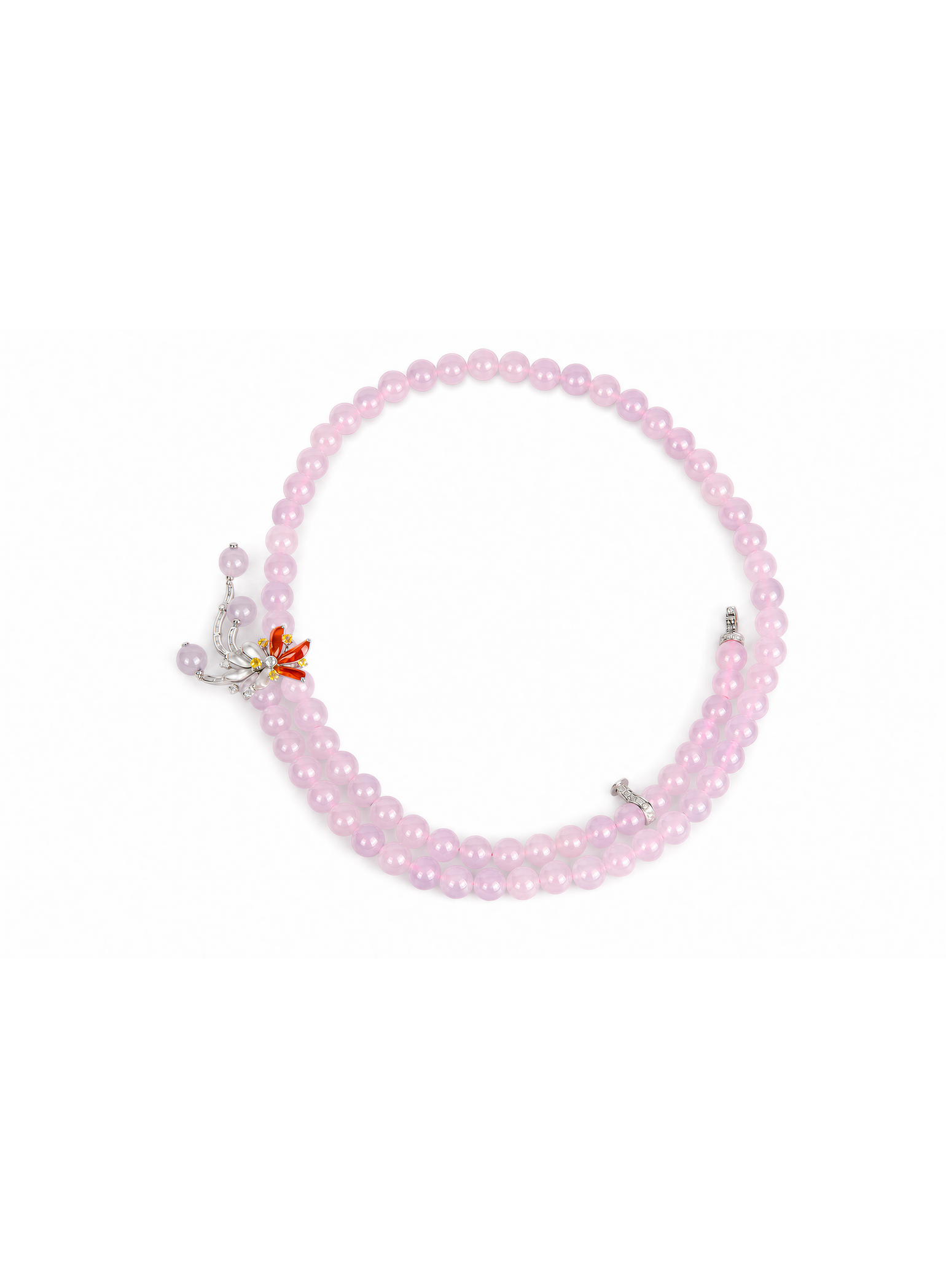 Spin Flower · Φ089 18K Gold Jadeite and Gems  Jewellery Suite