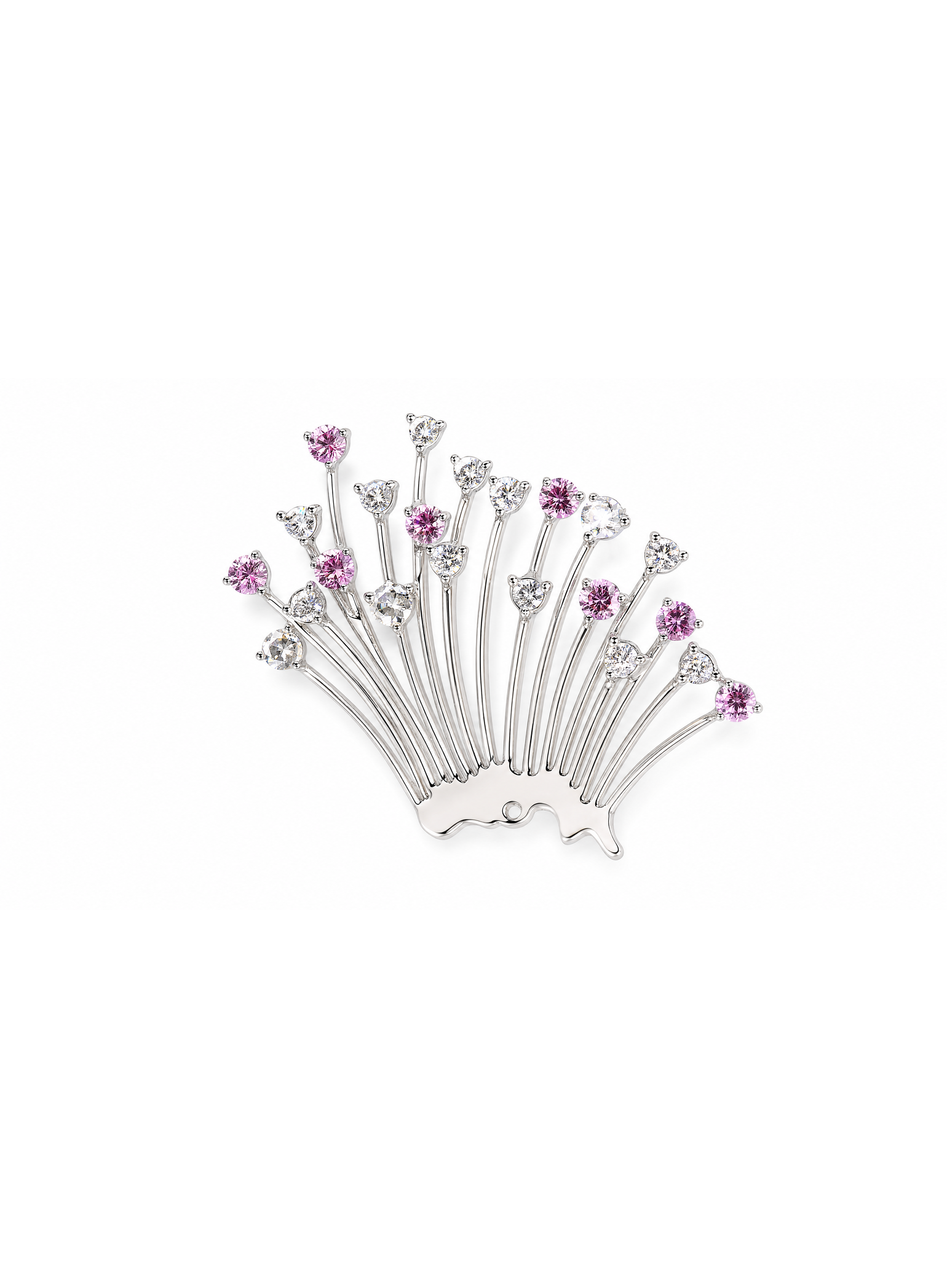 「Lingxi Spirit Fairy 」 18K  Gold Earrings Set with Pink Diamonds