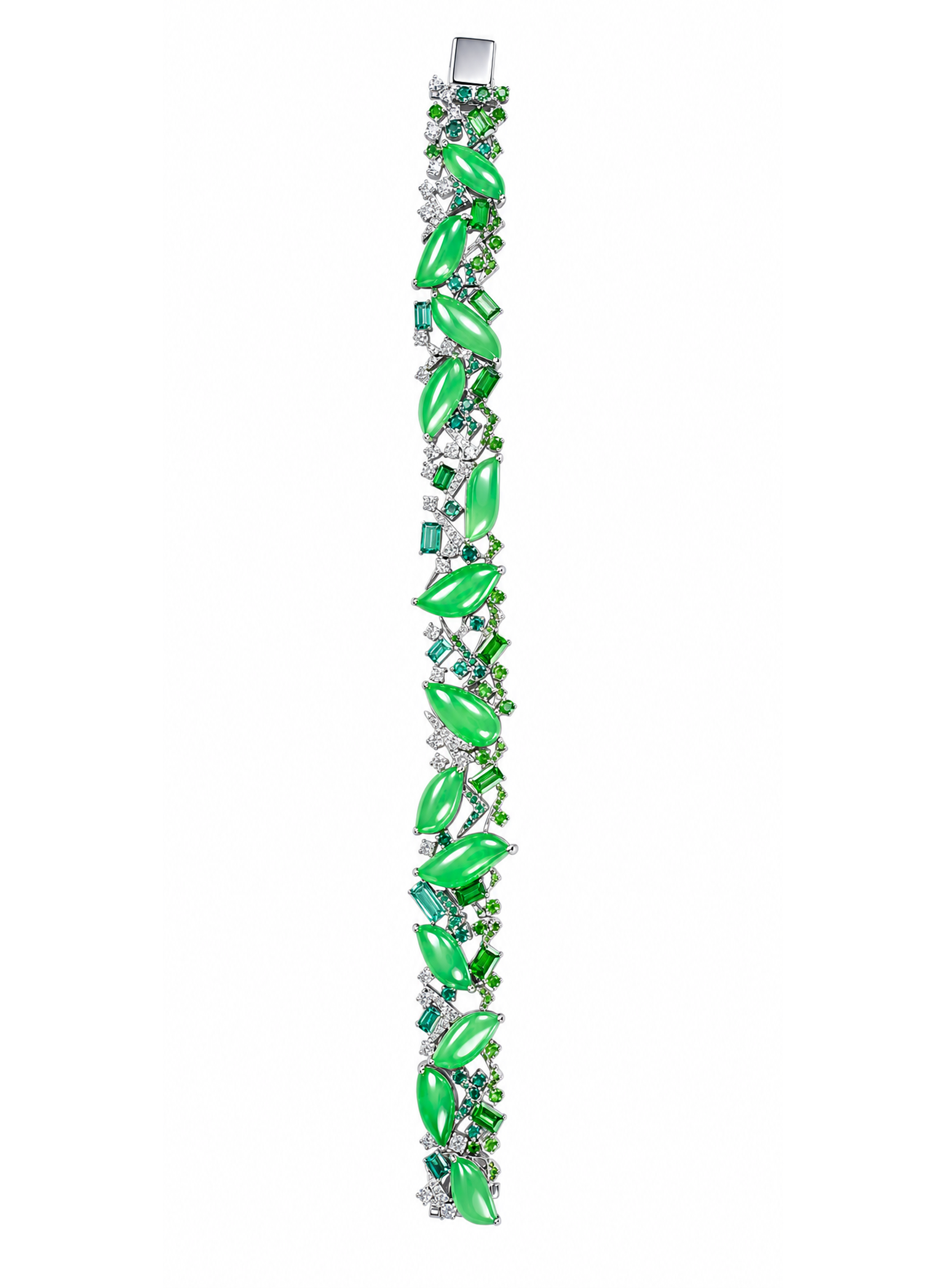 「Duo Lü」18K Diamond And Coloured Gems-set Jadeite Jewellery Suite