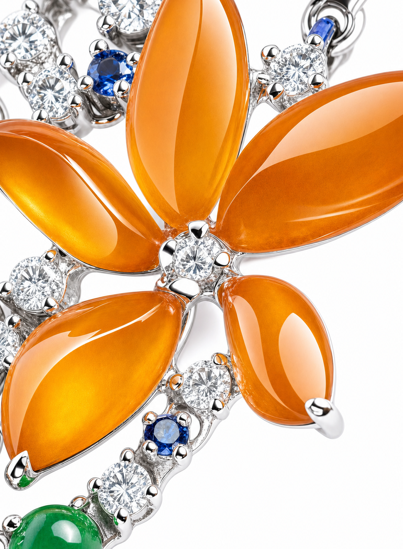 Spin Flower · Φ144 18K Lavender Jadeite Diamond & Mluti-Gems Bracelet